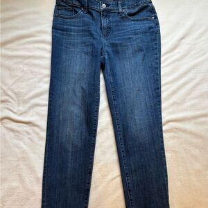 Chico's Blue Girlfriend Slim Leg Ankle Jeans